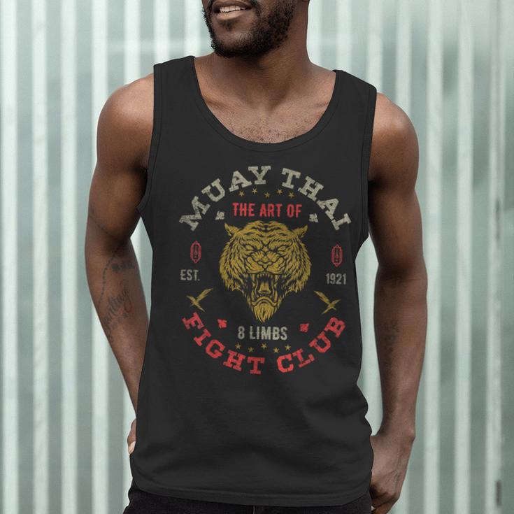 Muay Thai Fighter Vintage Tee Twin Tiger Art Of 8 Limbs Men Tank Top Muay Thai Fighter Vintage Tee Twin Tiger Art Of 8 Limbs Men Tank Top