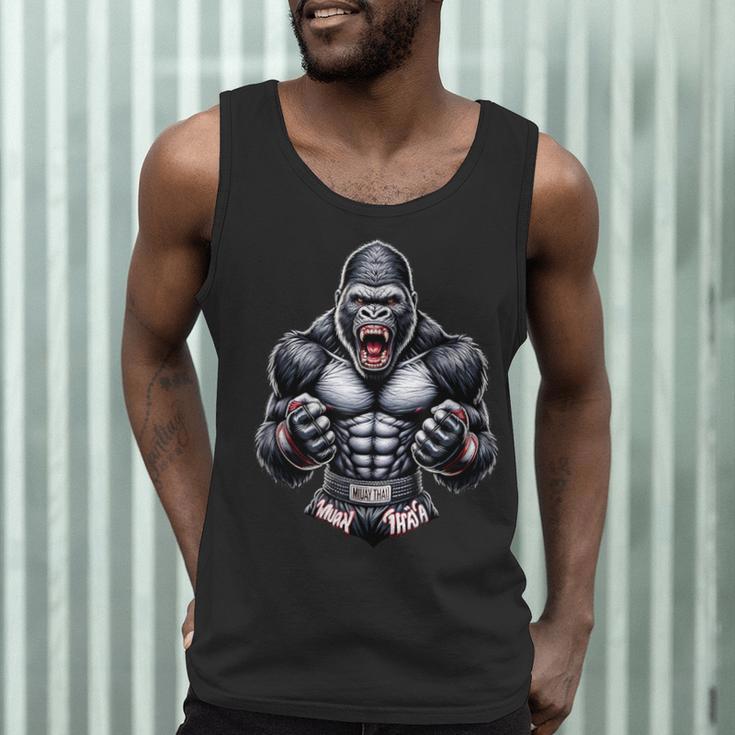 Muay Thai Gorilla Thai Boxing And Fighting Men Tank Top
