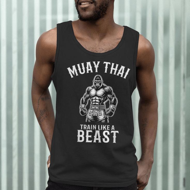 Muay Thai Gorilla Kickboxing And Gorilla Thai Boxing Men Tank Top