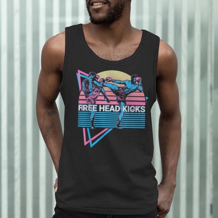 Muay Thai Kickboxing Retro Free Head Kicks Men Tank Top Muay Thai Kickboxing Retro Free Head Kicks Men Tank Top