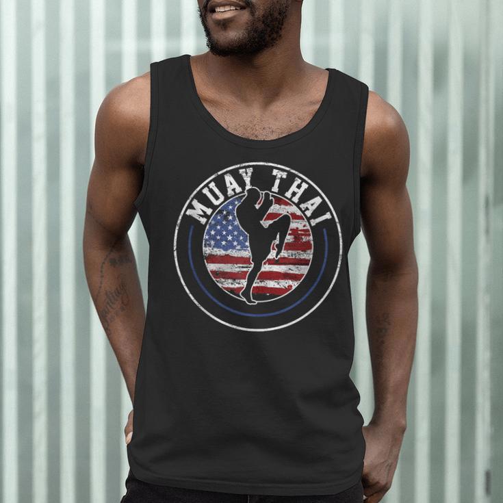 Muay Thai Kickboxing Vintage Men Tank Top