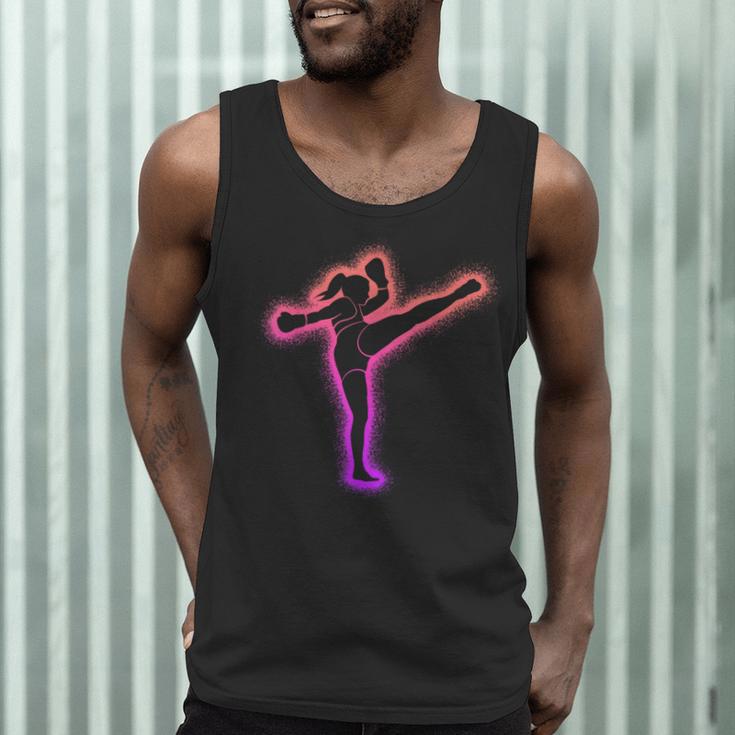 Muay Thai Martial Arts Kickboxer Women Girls Kickboxing Men Tank Top