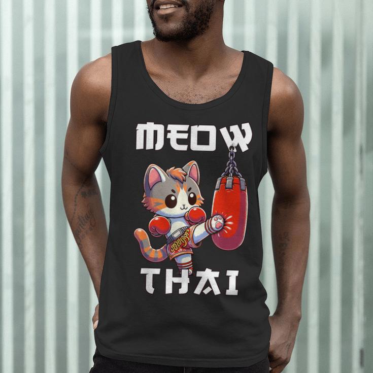 Muay Thai Meow Thai & Thai Boxing Muay Thai Cat Men Tank Top Muay Thai Meow Thai & Thai Boxing Muay Thai Cat Men Tank Top