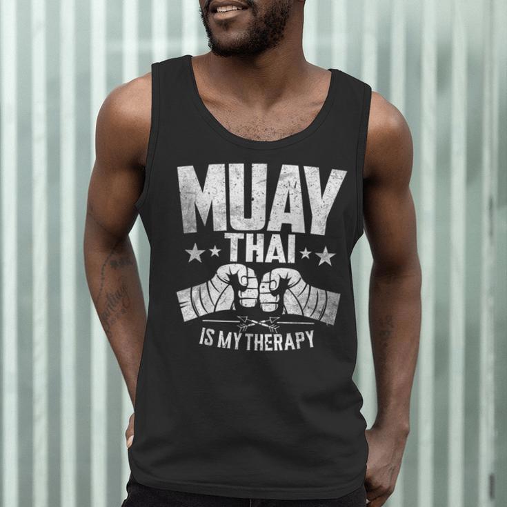Muay Thai Is My Therapy Muay Thai Lovers Muay Thai Men Tank Top Muay Thai Is My Therapy Muay Thai Lovers Muay Thai Men Tank Top