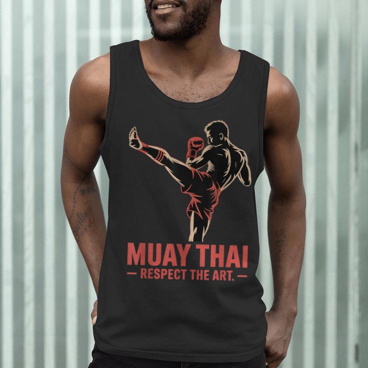 Muay Thai Respect The Art Martial Arts Kickboxing MMA Men Tank Top