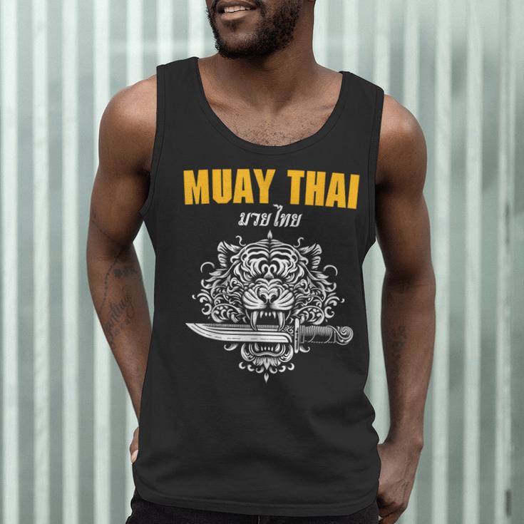 Muay Thai Sak Yant MMA Tattoo Tiger Lion Knife Martial Art Men Tank Top Muay Thai Sak Yant MMA Tattoo Tiger Lion Knife Martial Art Men Tank Top
