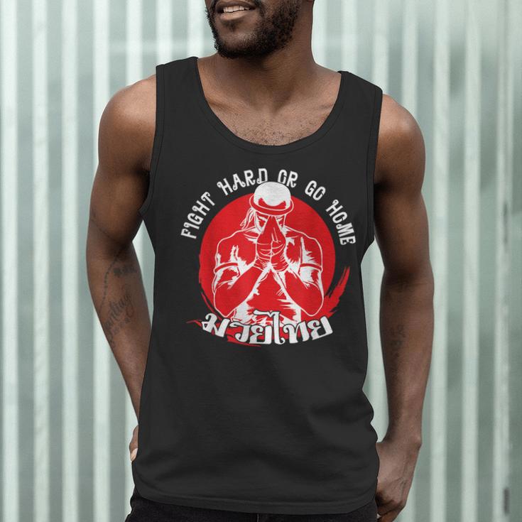 Muay Thai Sport Fight Hard Or Go Home Fighter Muay Thai Men Tank Top