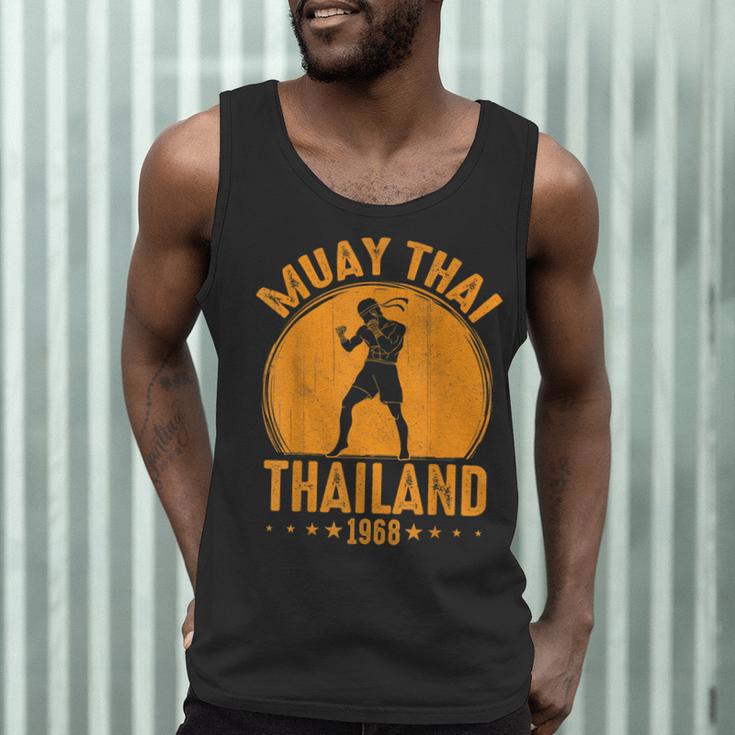 Muay Thai Thailand 1968 Slogan Sport Men Tank Top