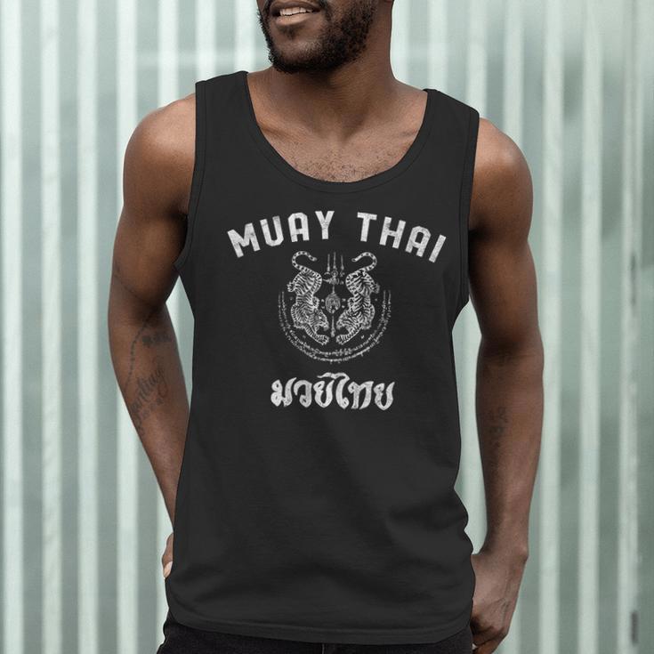 Muay Thai Twin Tiger Kickboxing MMA T-Shirt Men Tank Top