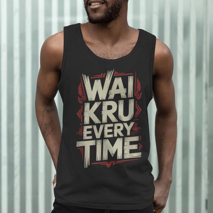 Muay Thai Wai Kru Respect Ritual Ceremony Fighter Identity Men Tank Top