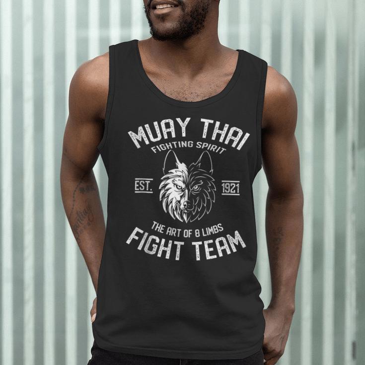 Muay Thai Wolf Fight Team Nak Muay Kickboxing Men Tank Top Muay Thai Wolf Fight Team Nak Muay Kickboxing Men Tank Top