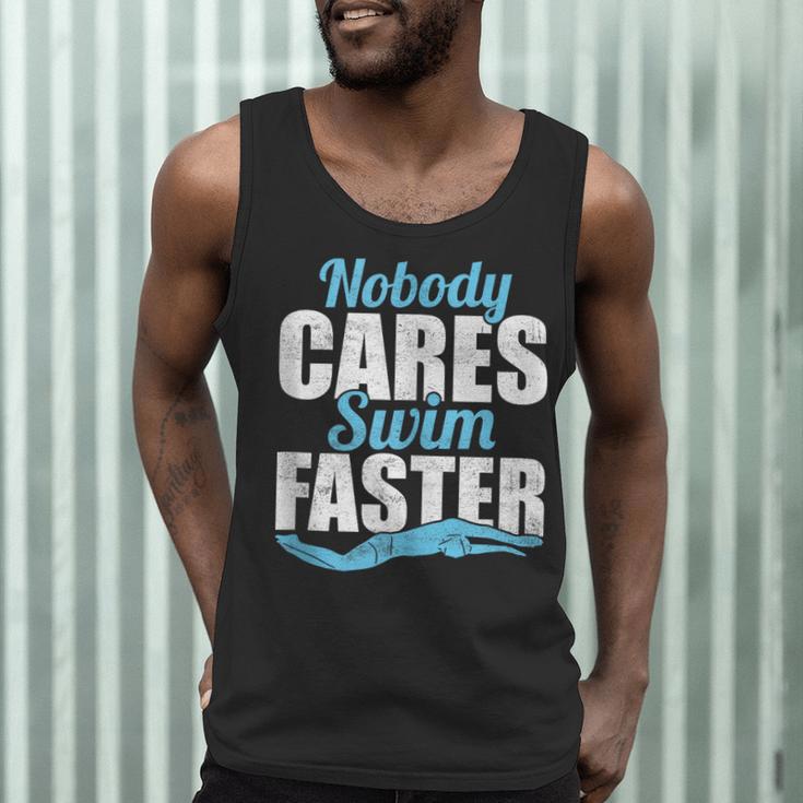 Nobody Cares Swim Faster Swimming Swim Team Men Tank Top Nobody Cares Swim Faster Swimming Swim Team Men Tank Top