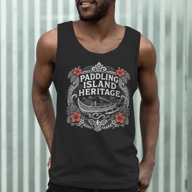 Paddling Island Heritage Outrigger Canoe Men Tank Top