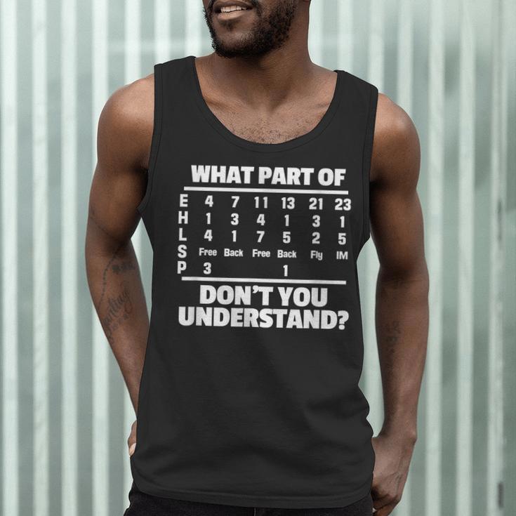 What Is Part Of Don't You Understand Swimming Swimmer Swimming Men Tank Top What Is Part Of Don't You Understand Swimming Swimmer Swimming Men Tank Top