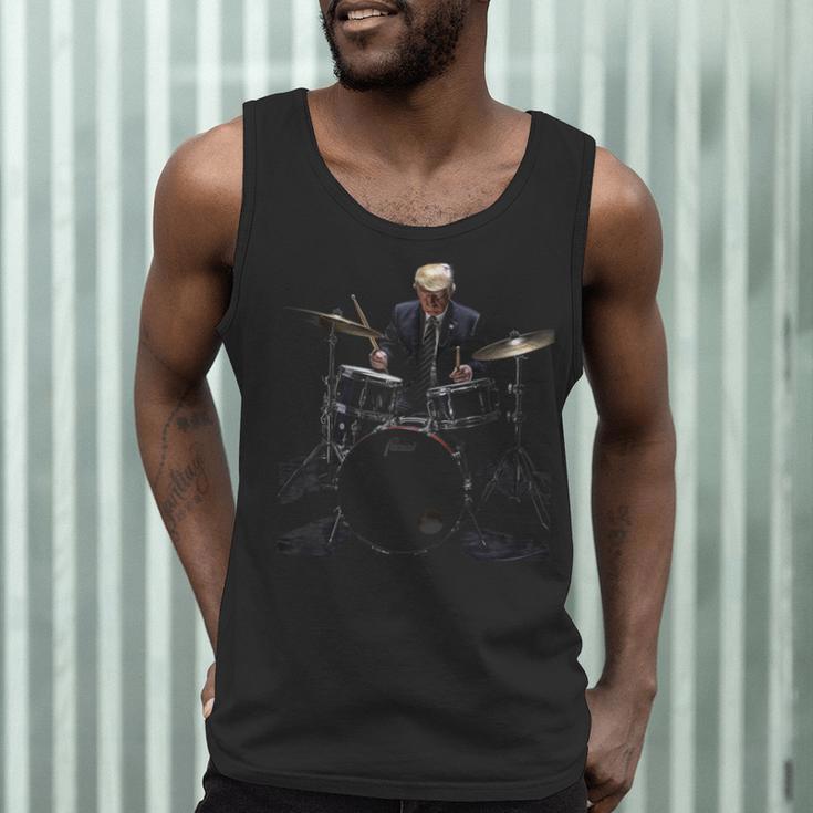 Percussion Player Drumset Retro Drum Kit Percussionist Trump Drummer Drums 2024 -Adults Men Tank Top Percussion Player Drumset Retro Drum Kit Percussionist Trump Drummer Drums 2024 -Adults Men Tank Top