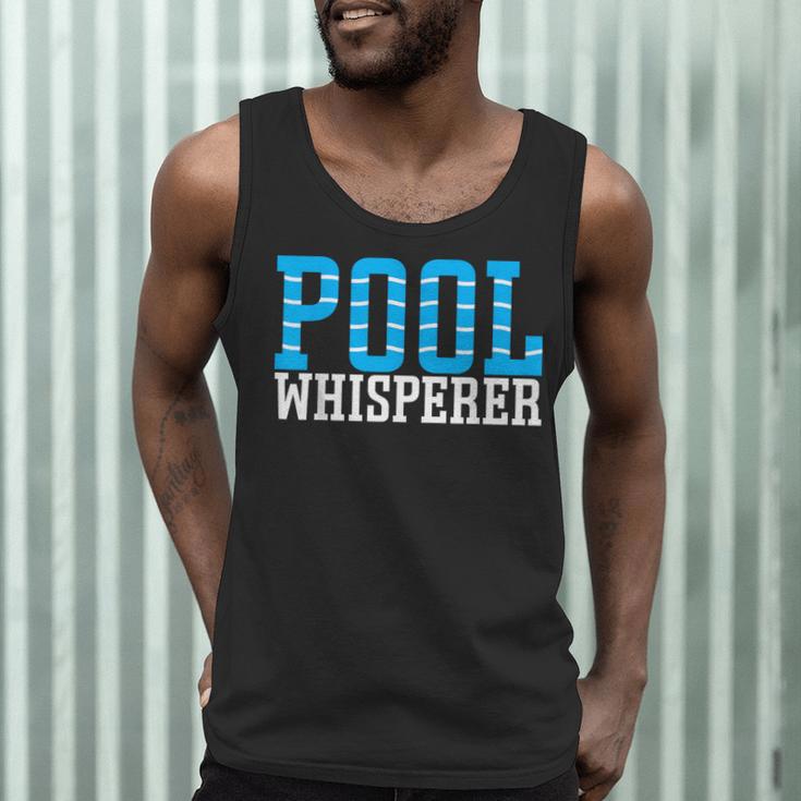 Pool Guy Pool Whisperer Boy Men Swimming Pool Men Tank Top