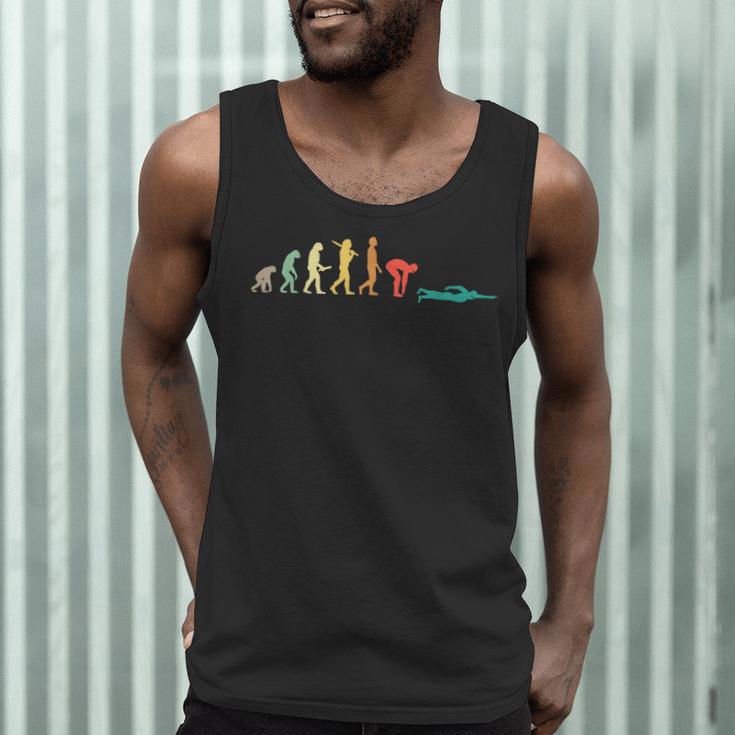 Retro Swimming Evolution For Swimmers Small Men Tank Top Retro Swimming Evolution For Swimmers Small Men Tank Top