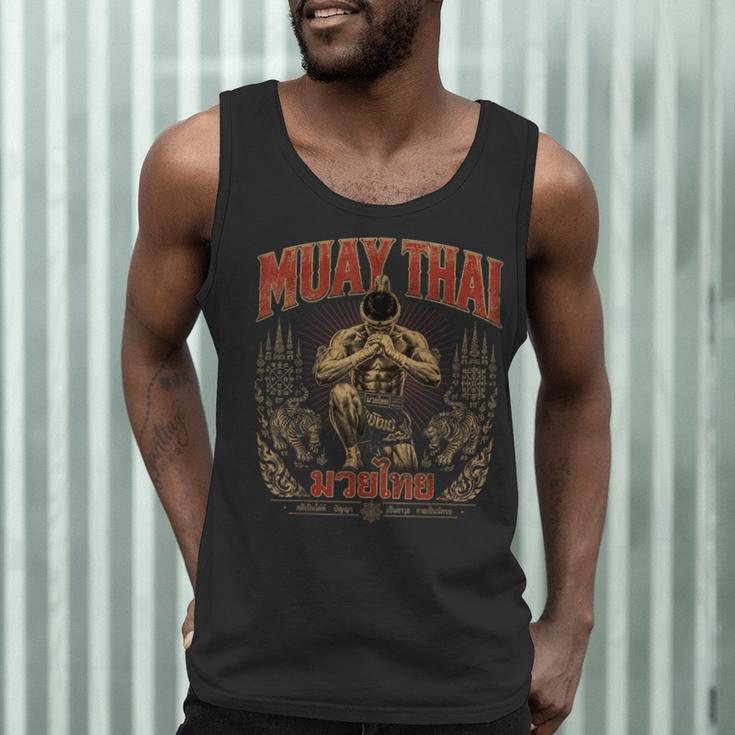 Retro Thailand Muay Thai Thai Boxing Fighter Art Men Tank Top Retro Thailand Muay Thai Thai Boxing Fighter Art Men Tank Top