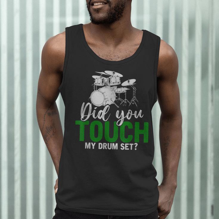 Rock Musical Instrument Band Drummer Drum Kit Men Tank Top