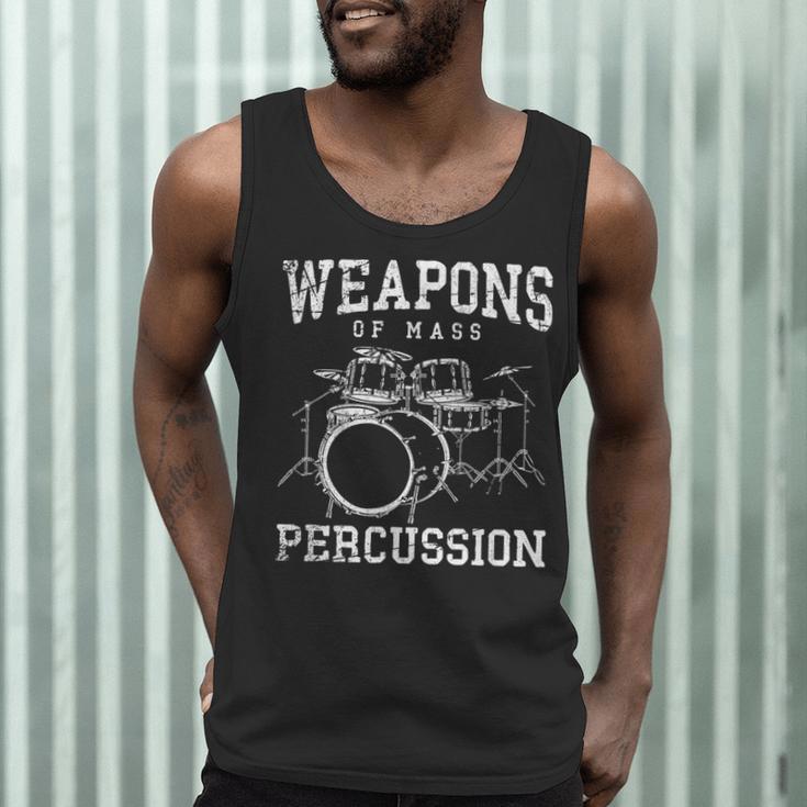 Rock Musician Drummer Drum Kit Men Tank Top