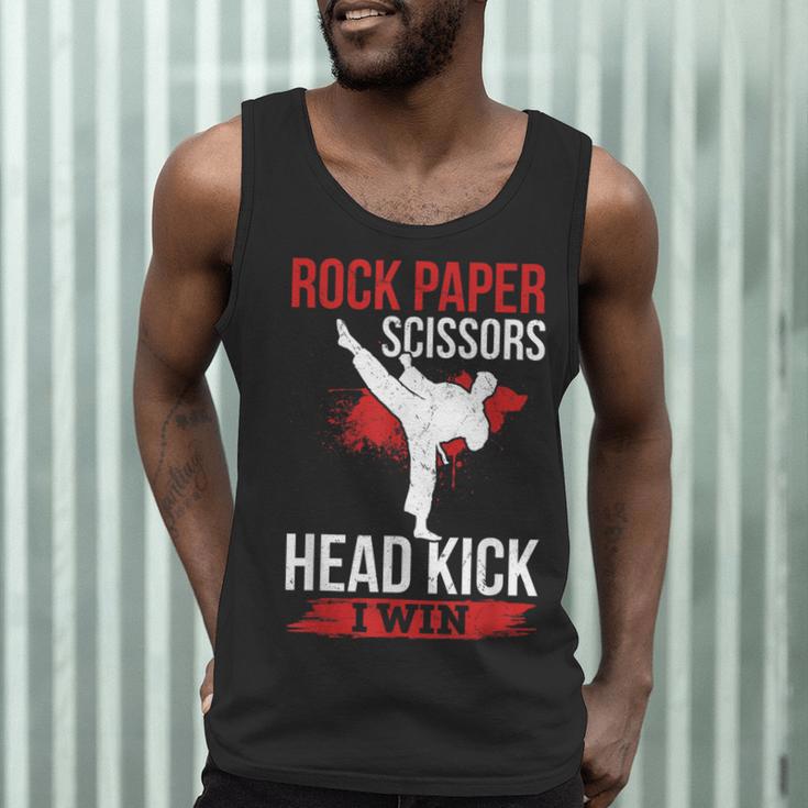 Rock Paper Scissors Head Kick I Win Muay Thai Men Tank Top Rock Paper Scissors Head Kick I Win Muay Thai Men Tank Top