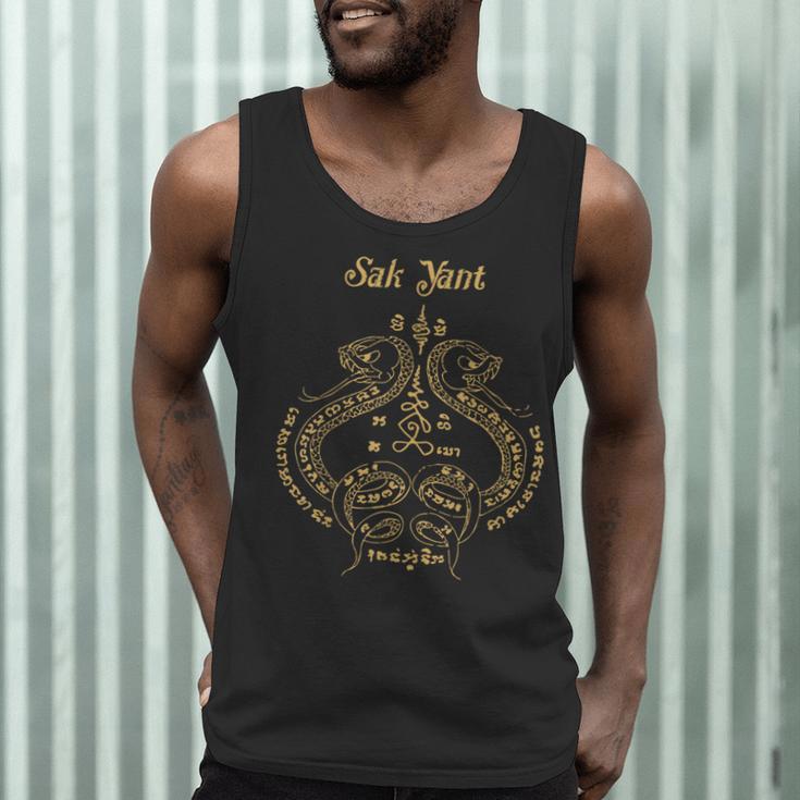 Sak Yant Sak Yant Tattoo Sak Yant Muay Thai Sak Yant T-Shirt Men Tank Top