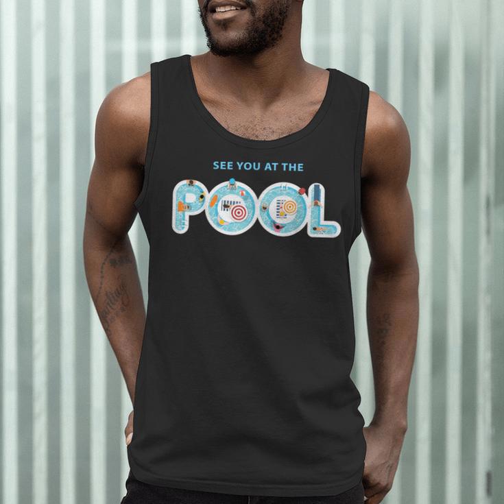 See You At The Pool Summer Swimming Pool Men Tank Top See You At The Pool Summer Swimming Pool Men Tank Top