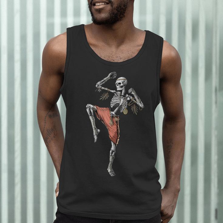 Skeleton Muay Thai Boxing Karate Kickboxing Martial Arts Men Tank Top
