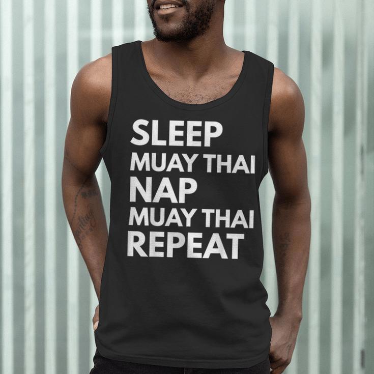 Sleep Nap Muay Thai Repeat Lover Martial Arts Men Tank Top