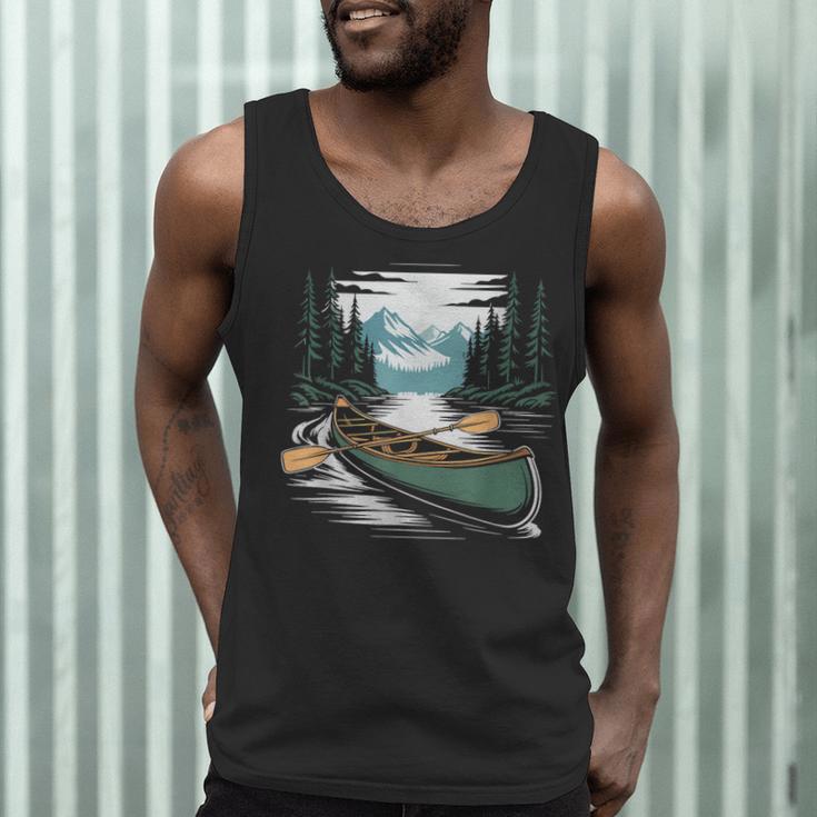 Solo Canoe Tourer Who Knows Every Rapid Campsite Portage Men Tank Top