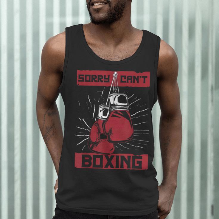 Sorry Can't Boxing Professional Boxer Muay Thai Boxing Men Tank Top Sorry Can't Boxing Professional Boxer Muay Thai Boxing Men Tank Top