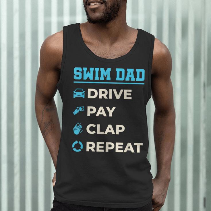 Swim Dad Drive Pay Clap Repeat Swimming Team Father Men Tank Top Swim Dad Drive Pay Clap Repeat Swimming Team Father Men Tank Top