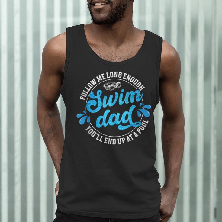 Swim Dad Dad Of A Swimmer Dad Swimming Father Men Tank Top