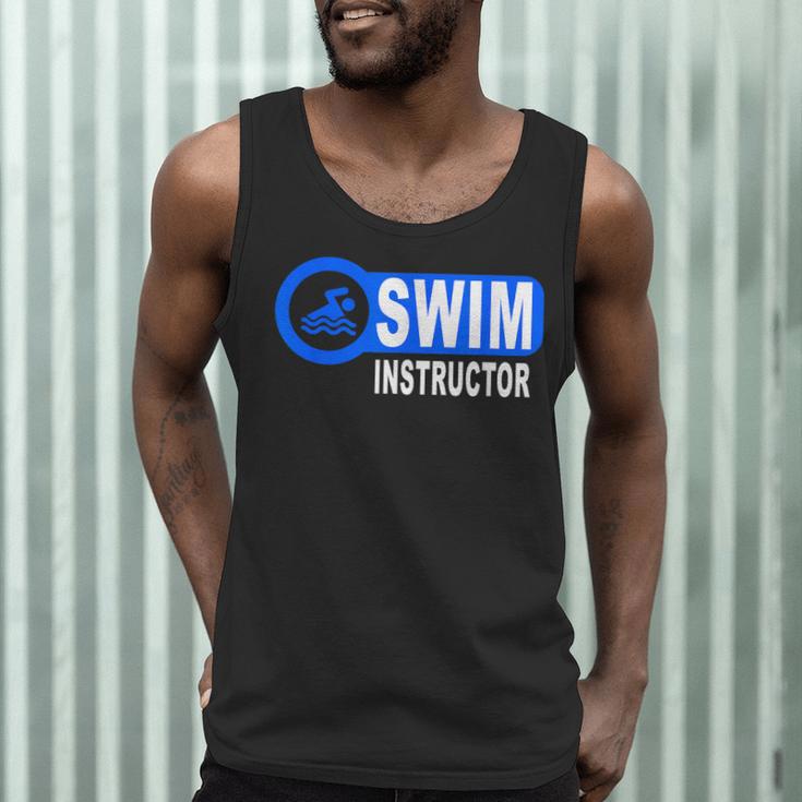 Swim Instructor Swimming Teacher Swimmer In Pool Graphic Art Men Tank Top Swim Instructor Swimming Teacher Swimmer In Pool Graphic Art Men Tank Top