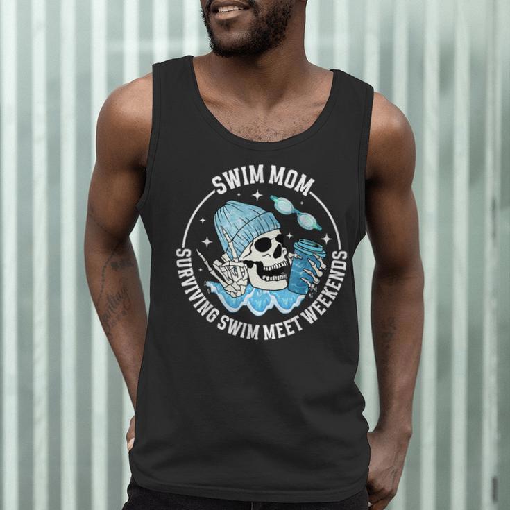Swim Meets Swim Mom Of A Swimmer Mom Swim Mama Swimming Mom Men Tank Top