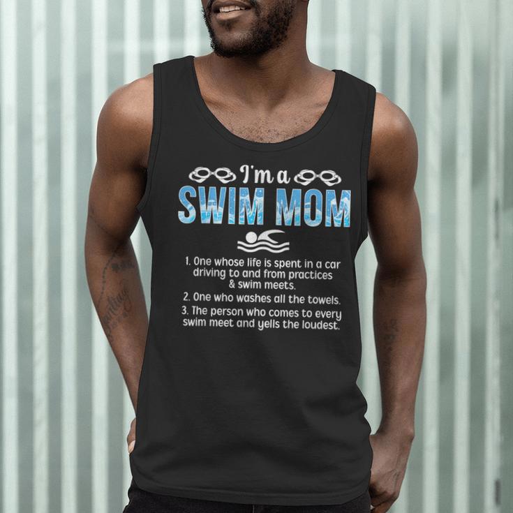 Swim Mom Definition Swimming Mom Of A Swimmer Mama Men Tank Top