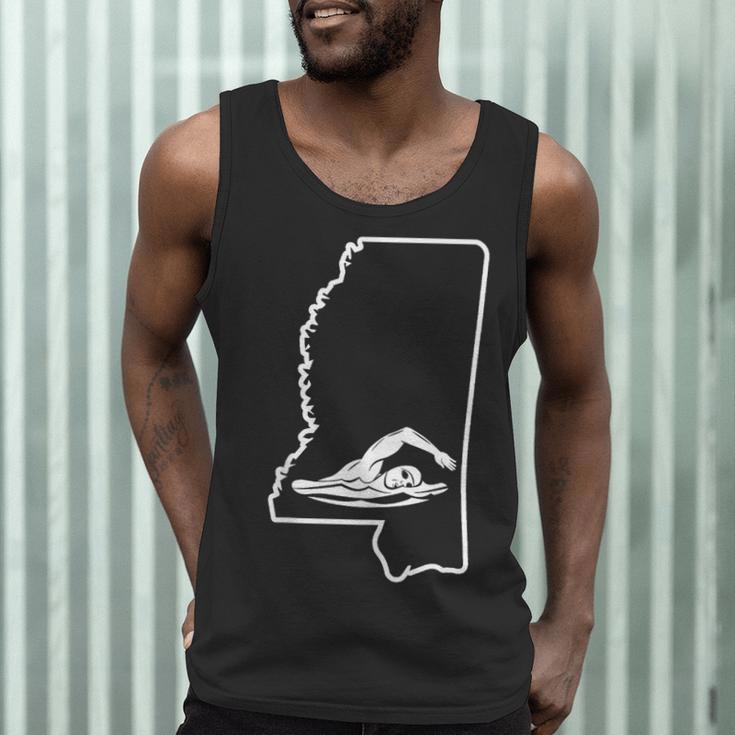 Swimming Apparel Mississippi Swimmer Training Men Tank Top Swimming Apparel Mississippi Swimmer Training Men Tank Top
