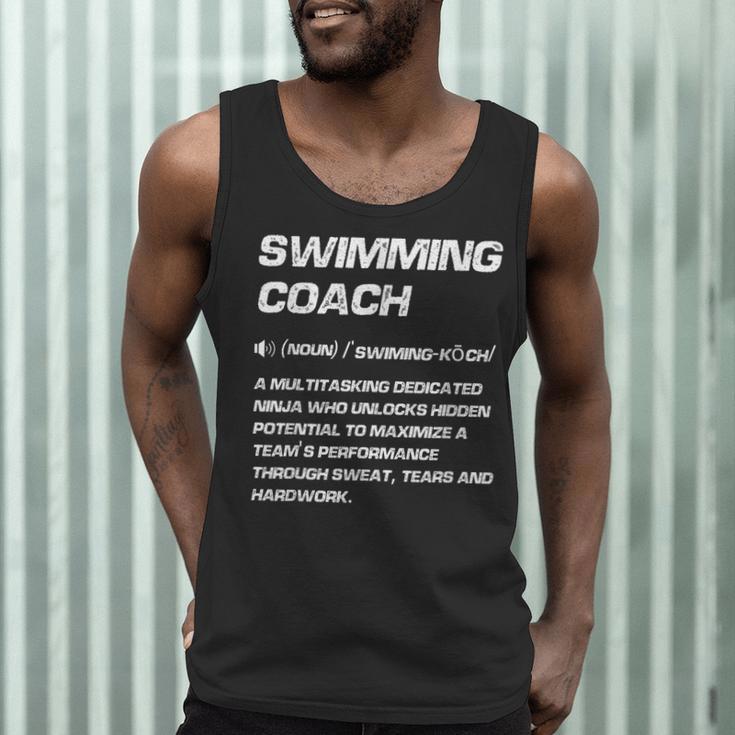 Swimming Coach Definition Swimming Instructor Men Tank Top Swimming Coach Definition Swimming Instructor Men Tank Top
