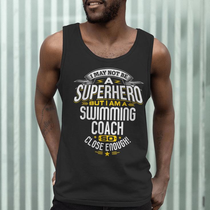 Swimming Coach TShirt Idea Superhero Swimming Shirt Men Tank Top