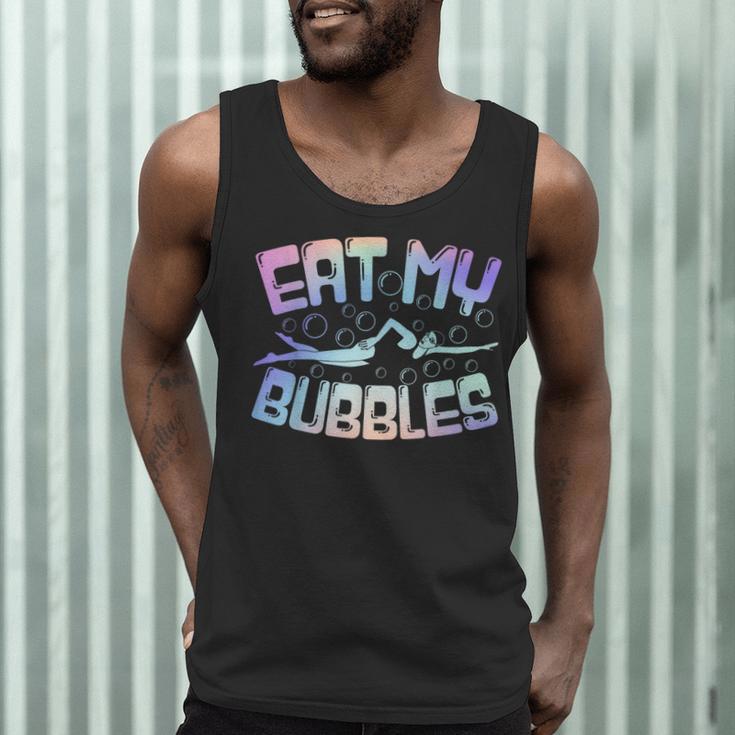 Swimming Eat My Bubbles Swim Watercolour Men Tank Top Swimming Eat My Bubbles Swim Watercolour Men Tank Top