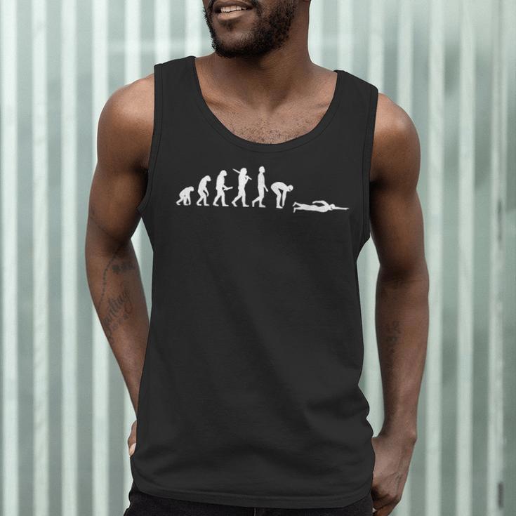 Swimming Evolution For Swimmers Men Tank Top Swimming Evolution For Swimmers Men Tank Top