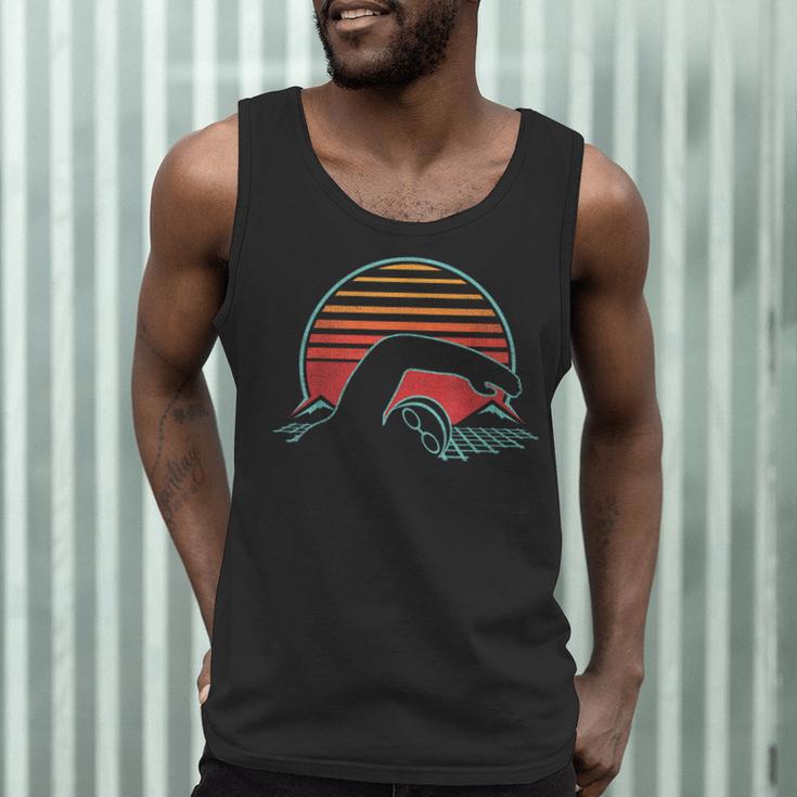 Swimming Retro Vintage 80s Style Swimmer Men Tank Top Swimming Retro Vintage 80s Style Swimmer Men Tank Top