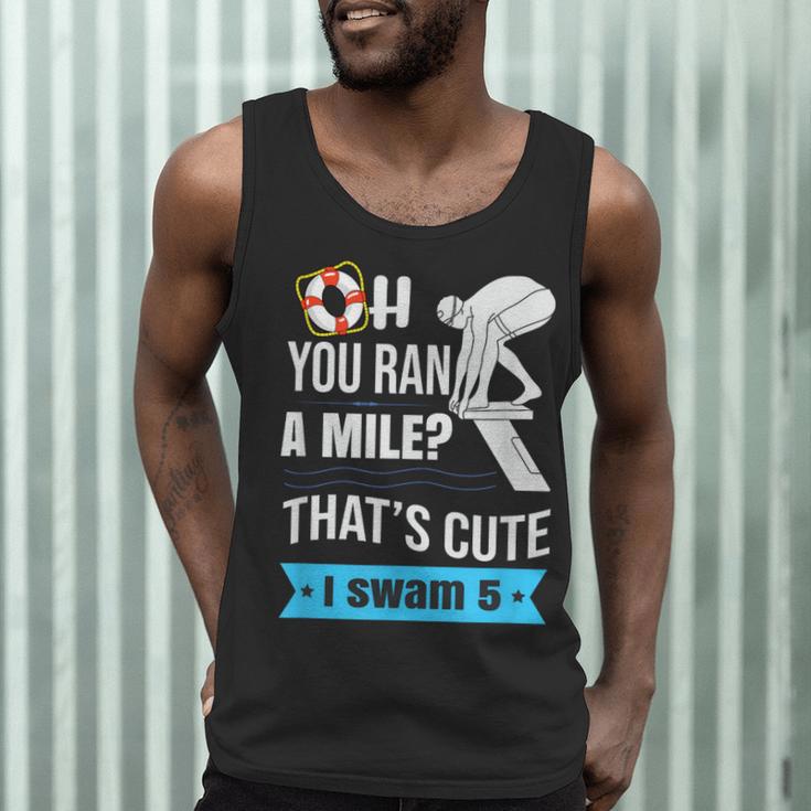 Swimming Saying For Swimmers Men Tank Top