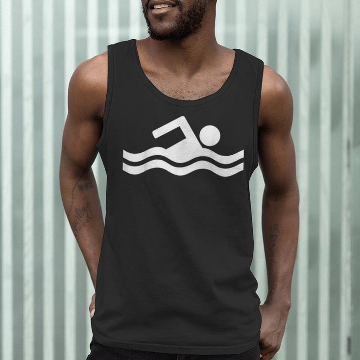 Swimming Symbol Men Tank Top Swimming Symbol Men Tank Top