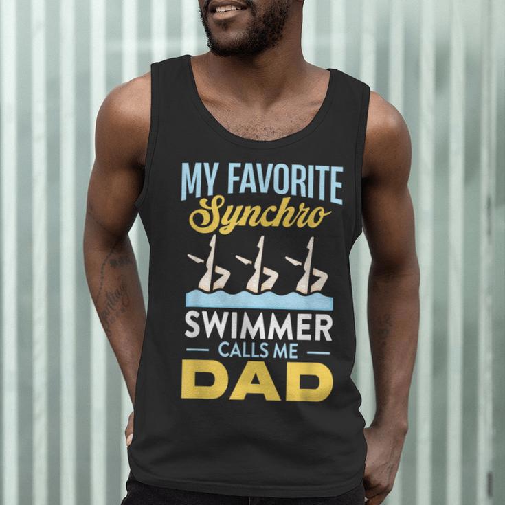 Synchronized Swimming Dad Favorite Synchro Swimmer Artistic Men Tank Top Synchronized Swimming Dad Favorite Synchro Swimmer Artistic Men Tank Top