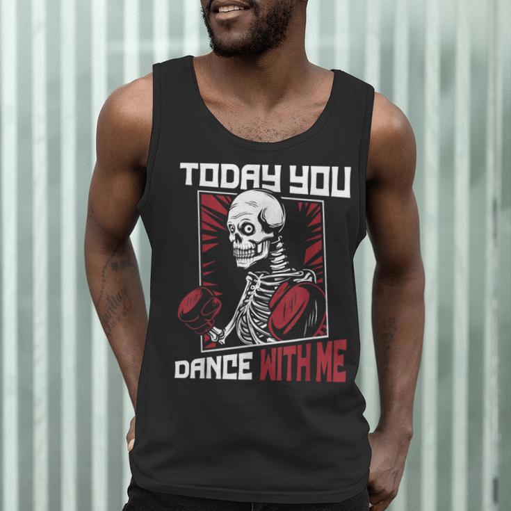 Today You Dance With Me Professional Boxer Muay Thai Boxing Men Tank Top