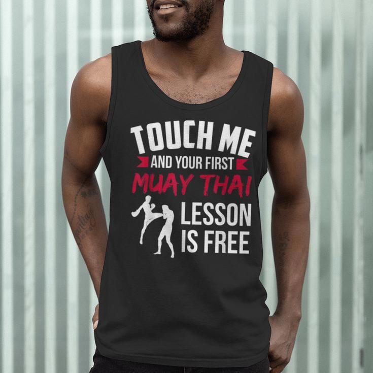 Touch Me And Your First Muay Thai Lesson Is Free Men Tank Top Touch Me And Your First Muay Thai Lesson Is Free Men Tank Top