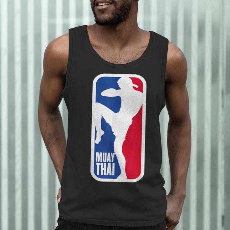 Vintage Muay Thai Fighter MMA Street Fight Kickboxing Club Men Tank Top