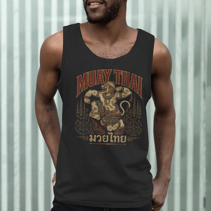 Vintage Muay Thai Spirit Thai Boxing Fighter Soul Monkey Men Tank Top Vintage Muay Thai Spirit Thai Boxing Fighter Soul Monkey Men Tank Top