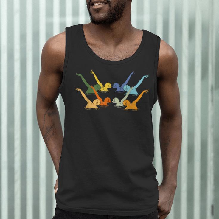 Vintage Synchronized Swimming Artistic Swimming Men Tank Top